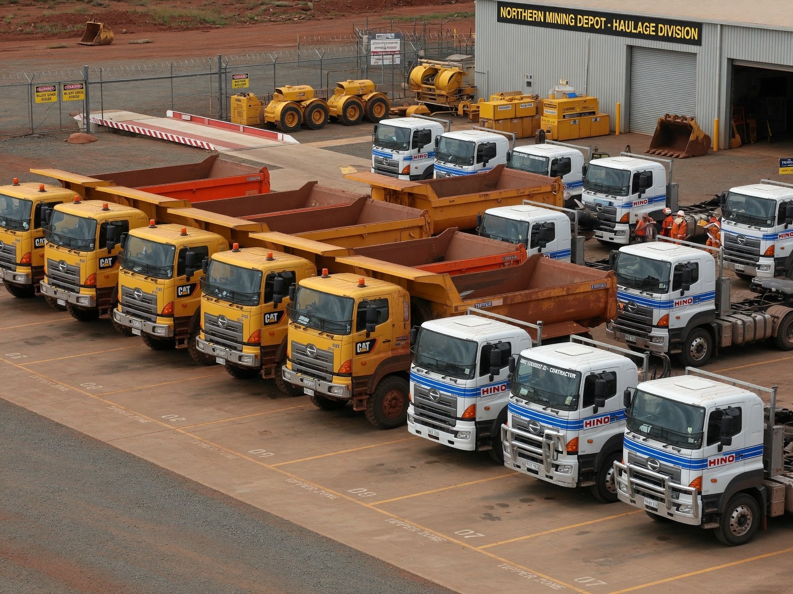 Heavy logistics trucks and trailers